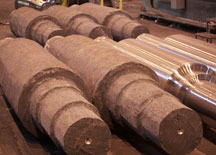 steel forgings and finished rolls